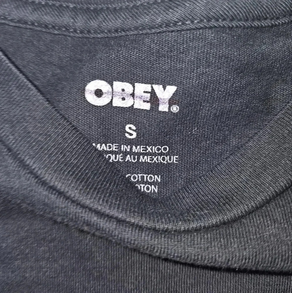 Obey Earth Defense Program Neon Graphic T shirt - Picture 3 of 3